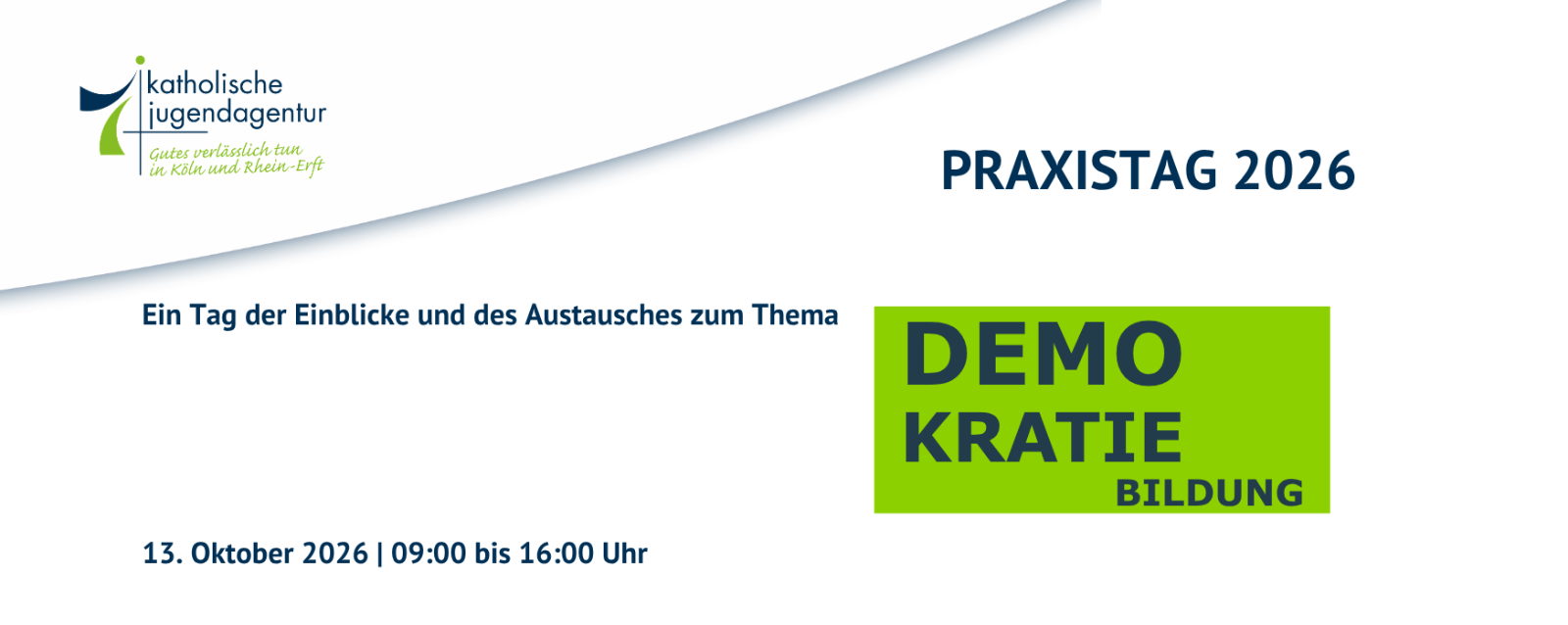 Praxistag - Save the Date (148 × 105 mm) (c) KJA Köln