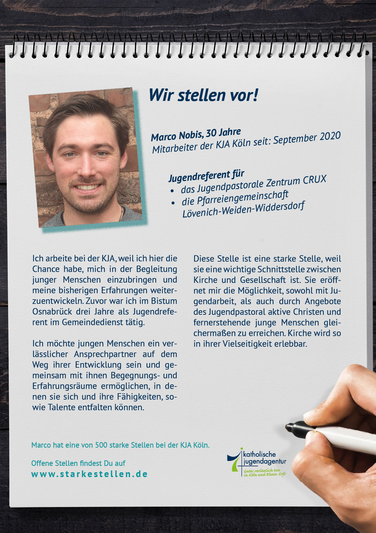 2020-09-17 - KJA Köln - Steckbrief Marco Nobis (c) KJA Köln